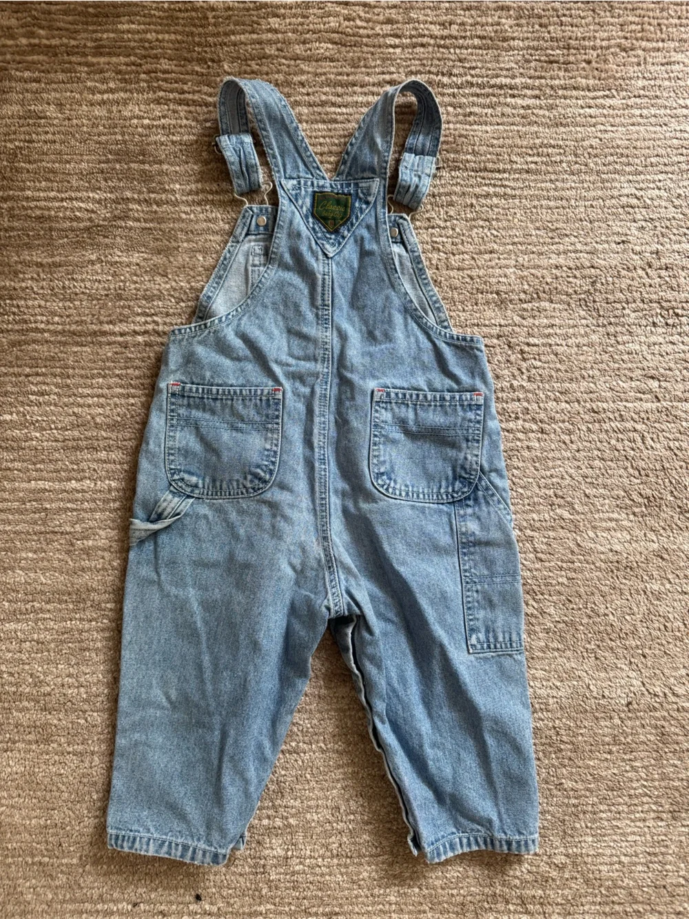 Kids' Growing Up Denim Bundle Two pairs Overalls in Light & Medium Blue & Jeans